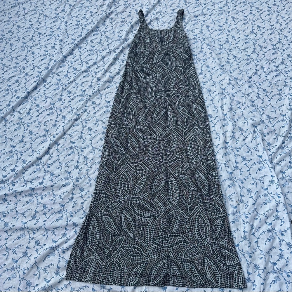 Columbia PFG Mosaic Print Maxi Dress with Side Slits